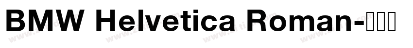 BMW Helvetica Roman字体转换
